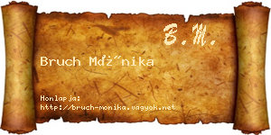 Bruch Mónika névjegykártya